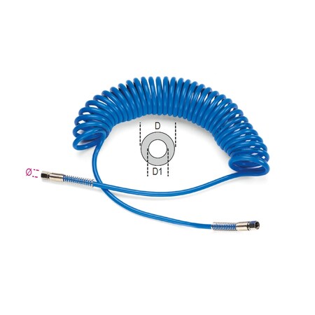 Beta Polyurethane Recoil Hose, 11X16 19150116